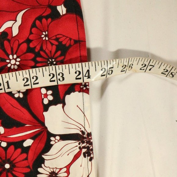 vtg VALERIE STEVENS Floral A-Line Mid Length Skirt Sz 4 US - Picture 10 of 11